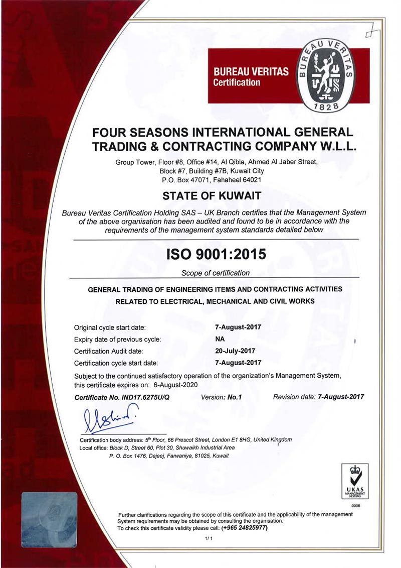 iso-9001 certificate